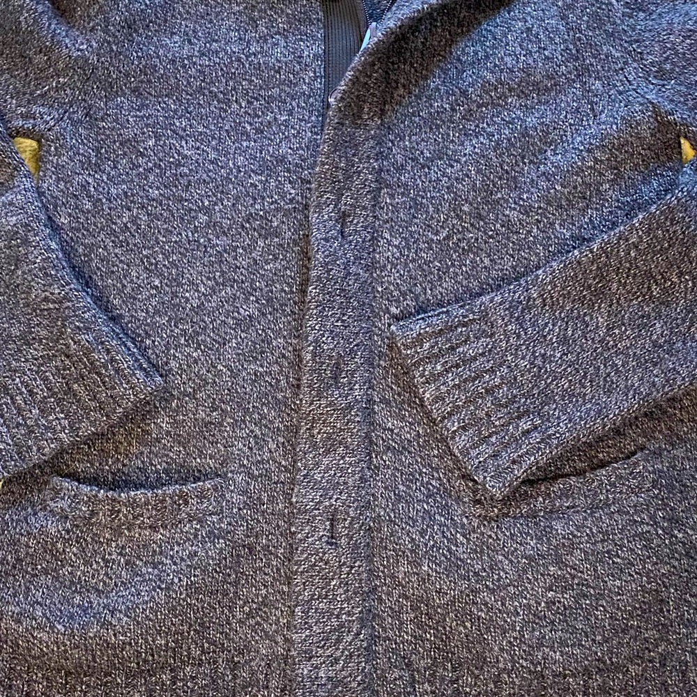 DKNY Cardigan Sweater | Size M | Double Zippers | Button Up | 100% Merino Wool